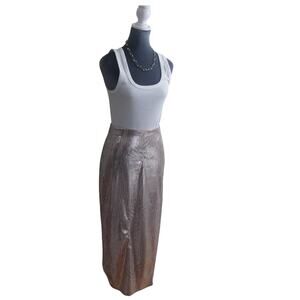 Michael Kors Blush Sequin Midi Skirt XS Party Holiday Going Out EUC